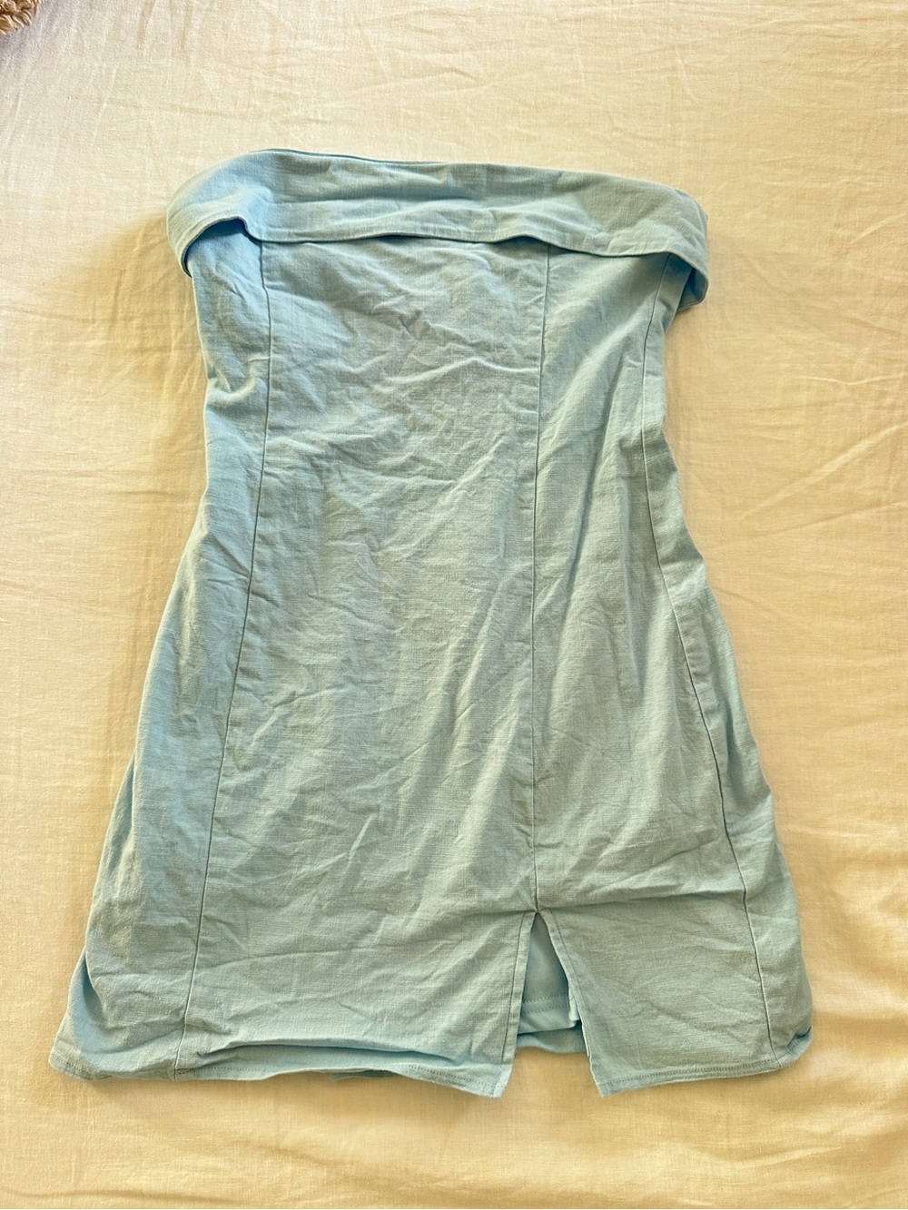 Isabelle’s Cabinet - Strapless Light Blue Women’s Mini Dress